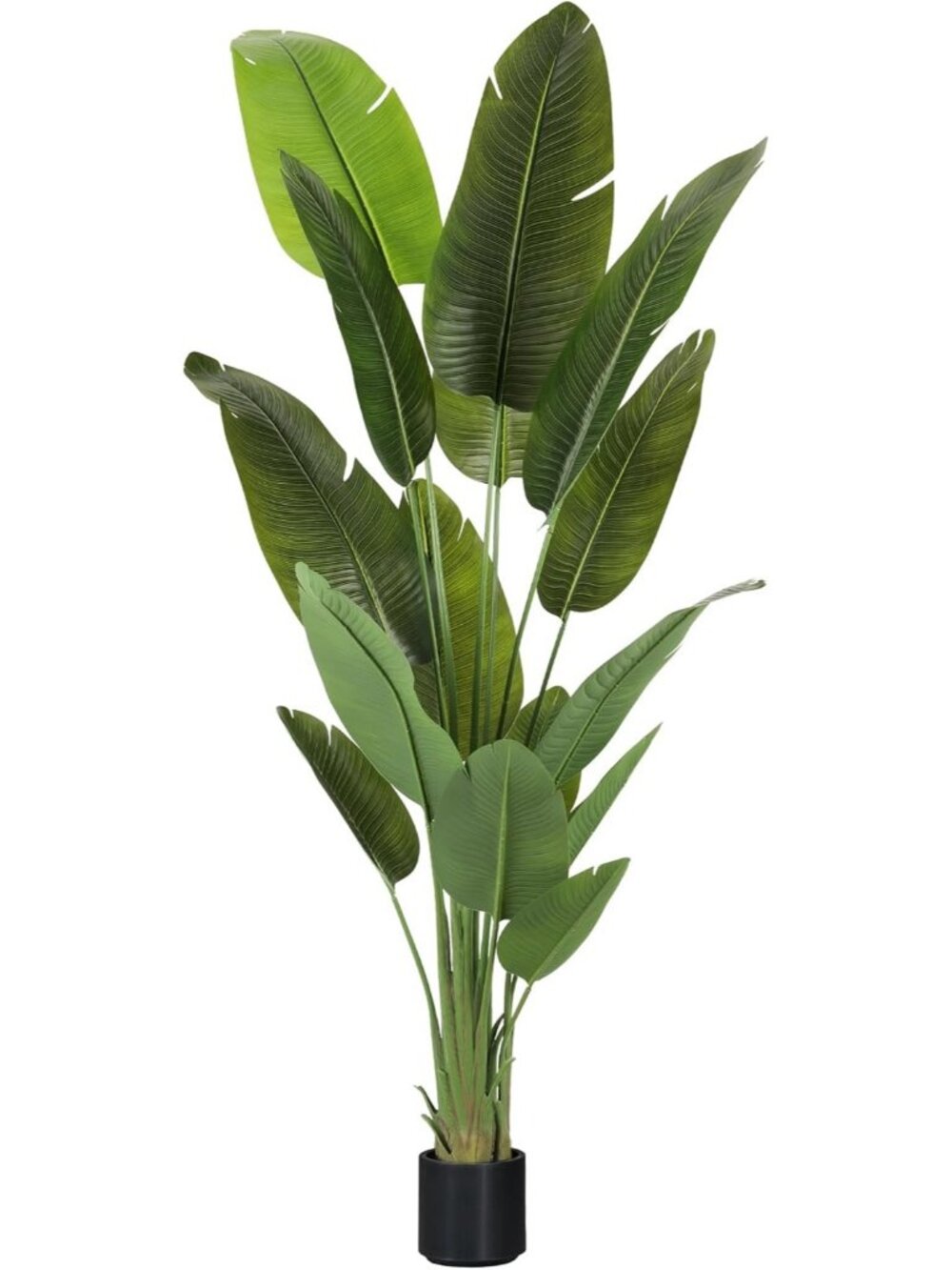 Artificial Tree 7.2Ft Silk Bird of Paradise Large Big Fake Potted Plants Tall